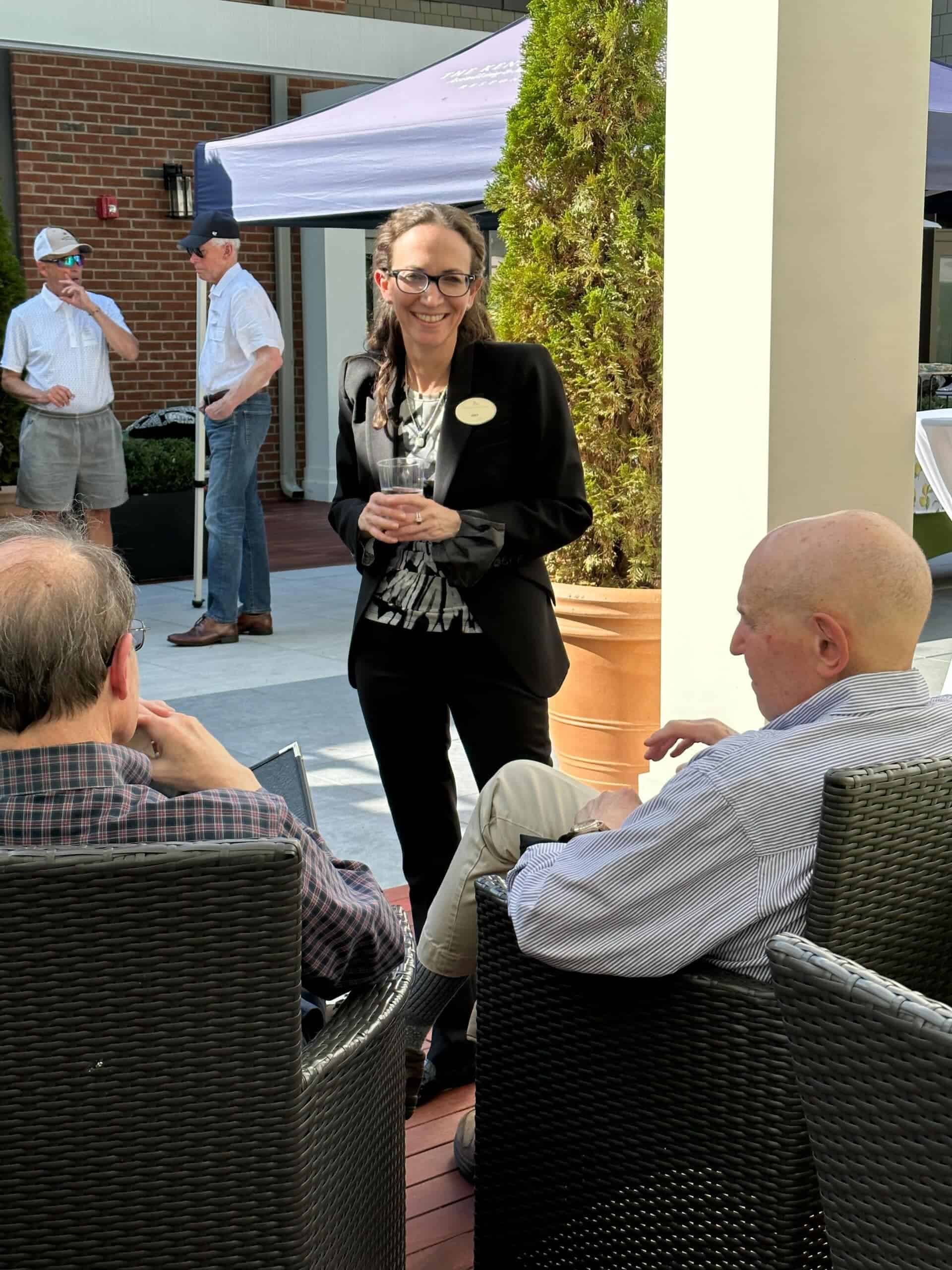 Kensington team member hosting event with residents