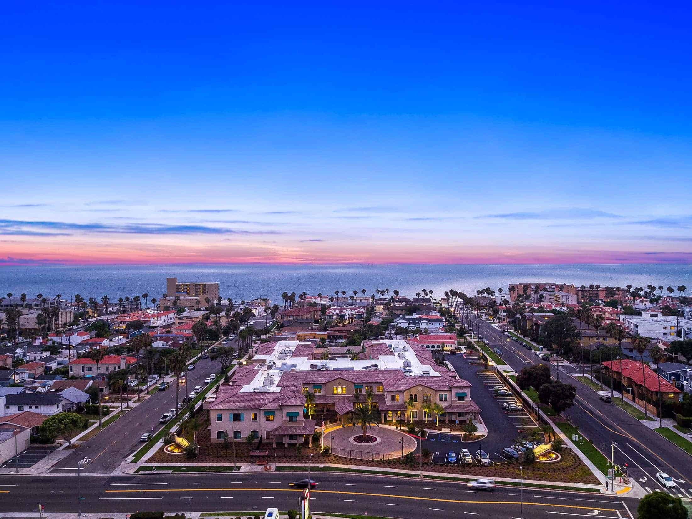 The Kensington Redondo Beach aerial shot