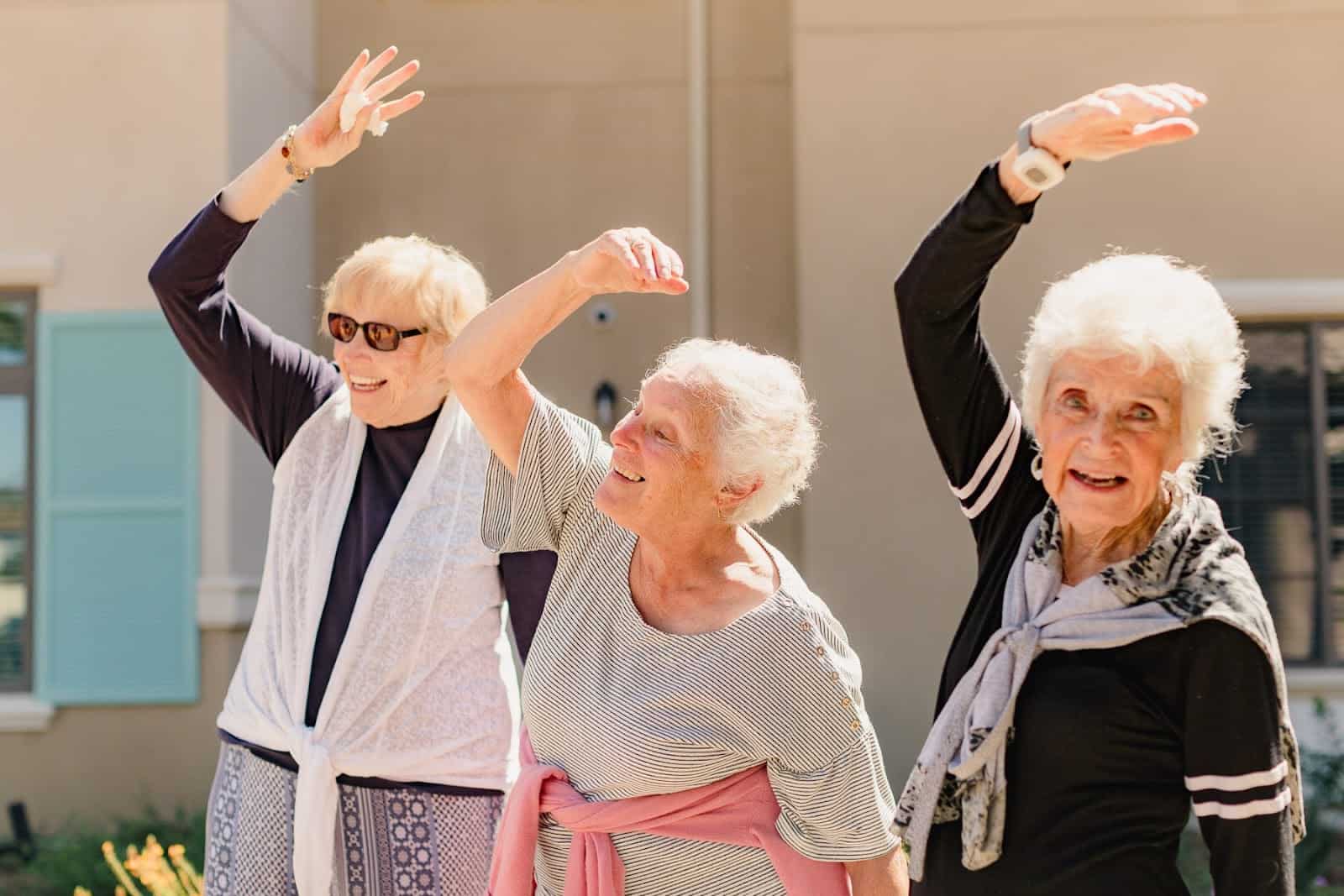 Seniors exercising